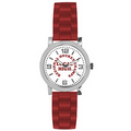 Unisex Campus Sport Watch W/ Red Polyurethane Strap